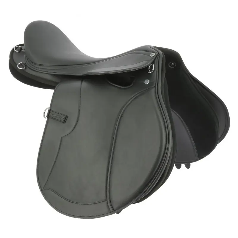 Norton Club Étrivières Rexine Evol Noir 137 Cm - Cuir Synthétique Pour Selle