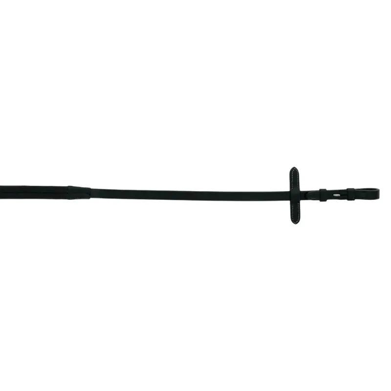 Norton Pro Noir Horse Reins Caoutchouc