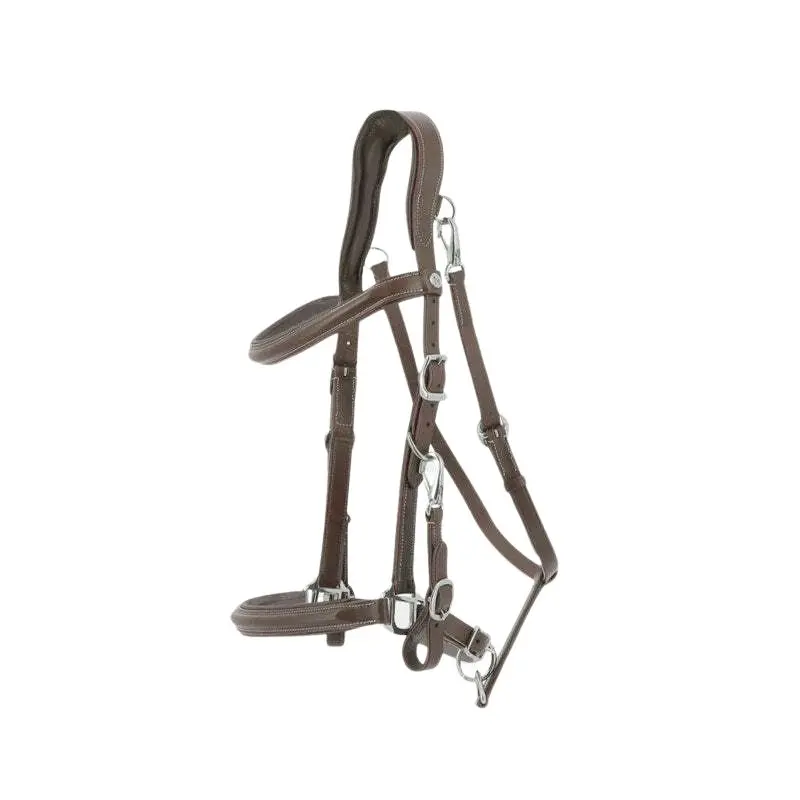 Norton Marron Leather Halter For Horse Trekking