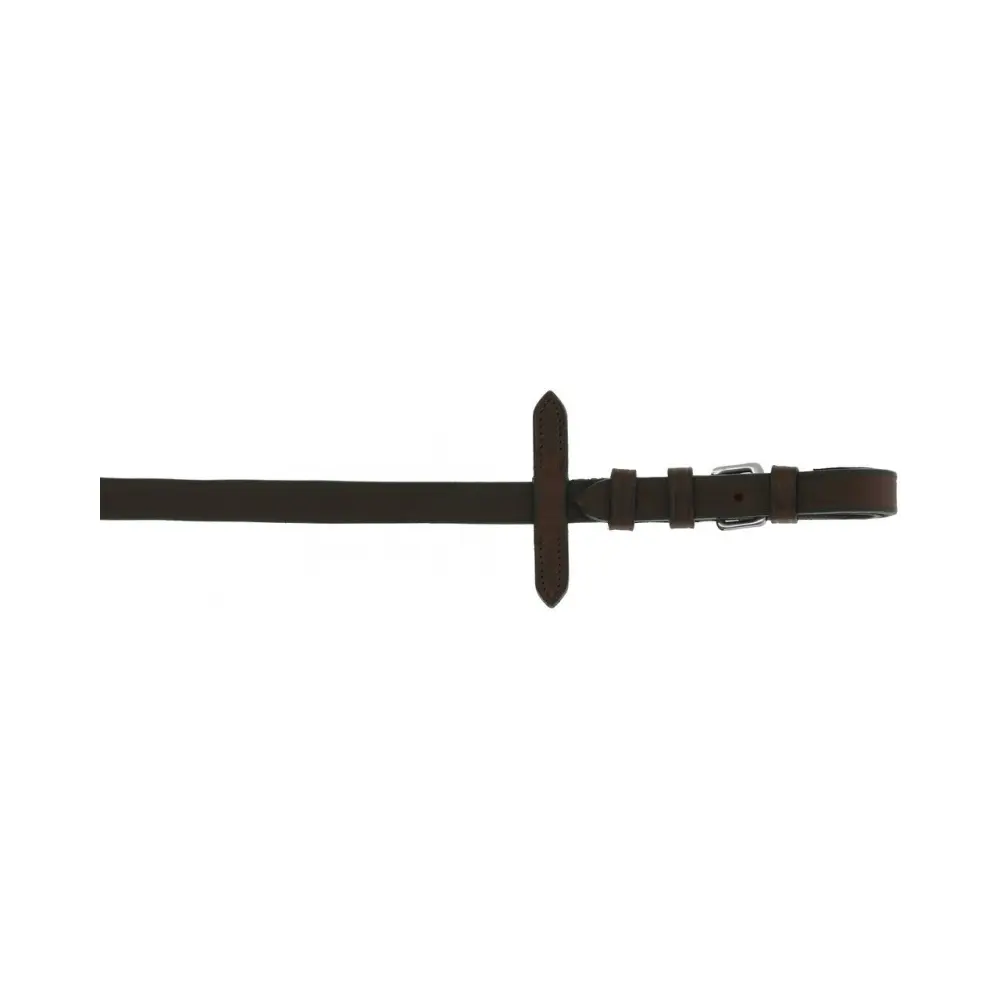 Norton Marron Rubber Horse Reins Oily