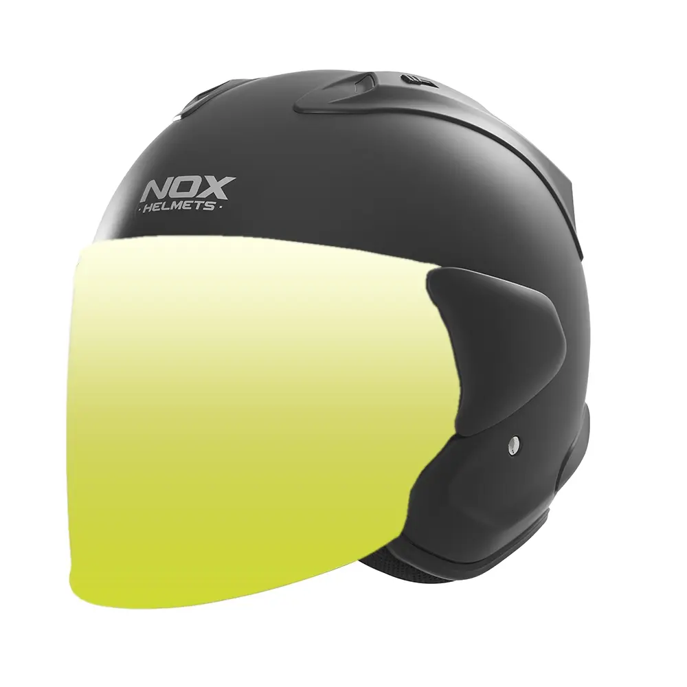 Irridium Motorradhelm Visier Nox Jet N220S