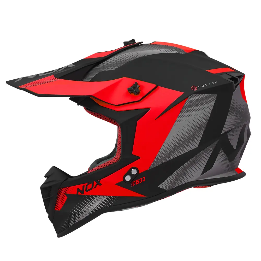 Motorrad-Crosshelm Nox N633 Fusion