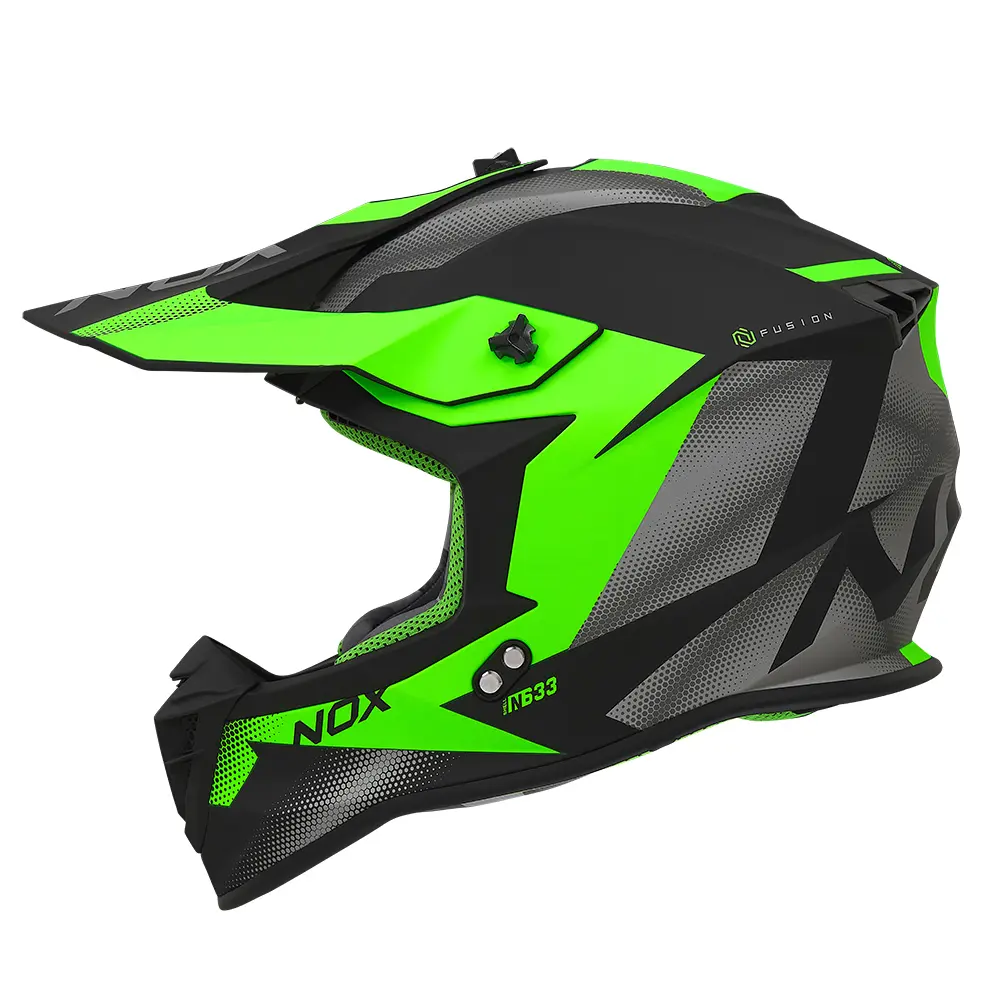 Motorrad-Crosshelm Nox N633 Fusion