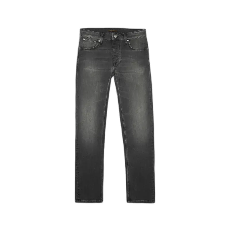 Tapered Jeans Nudie Jeans Grim Tim Mist Black