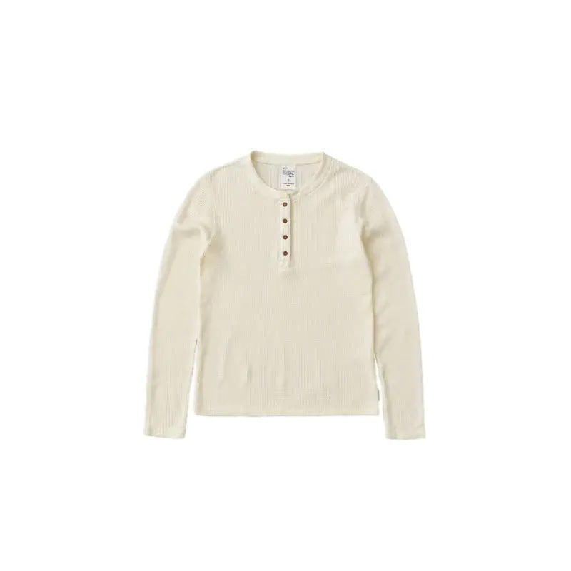 Langarmshirt Nudie Jeans Mira Henley Waffle