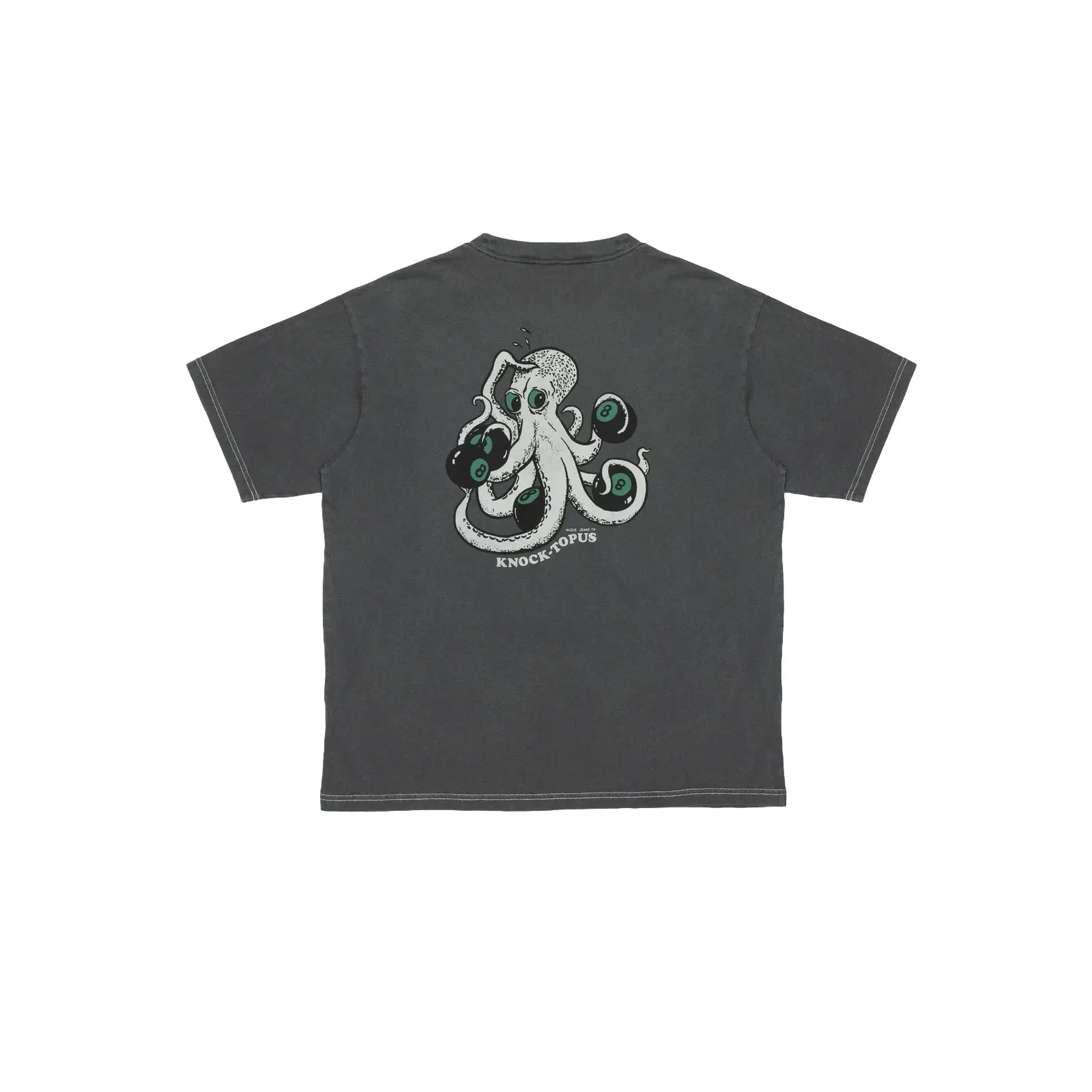 T-Shirt Nudie Jeans Koffe Knock-Topus