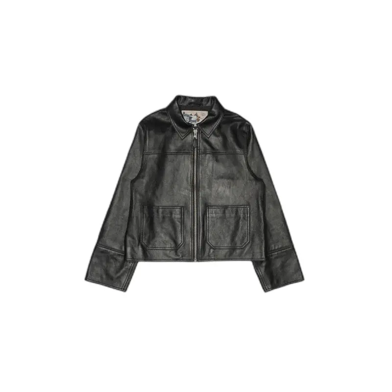 Giubbotto in pelle con zip donna  Anja