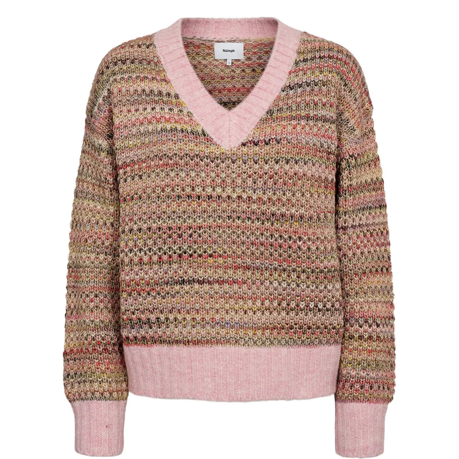Pullover mit V-Ausschnitt Damen Nümph Nusamia