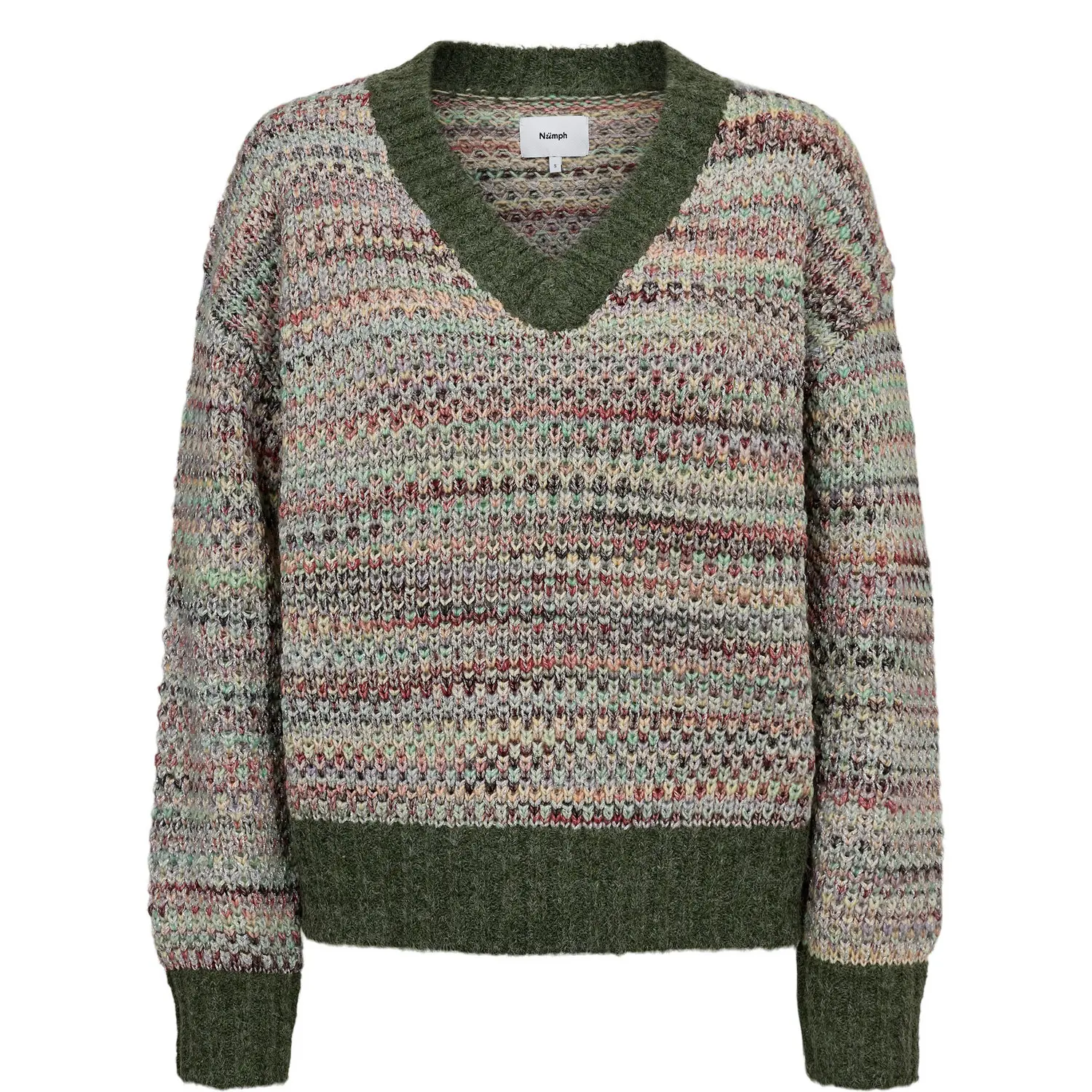 Pullover mit V-Ausschnitt Damen Nümph Nusamia