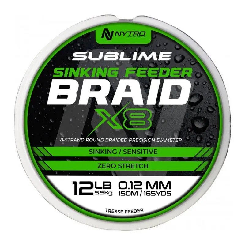 Braid Nytro Sublime X8 Sinking Feeder Braid