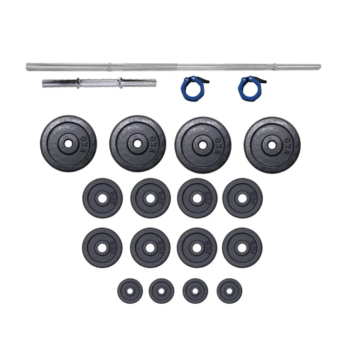 Langhantelset + 50 kg Hanteln O'Fitness Fitlife