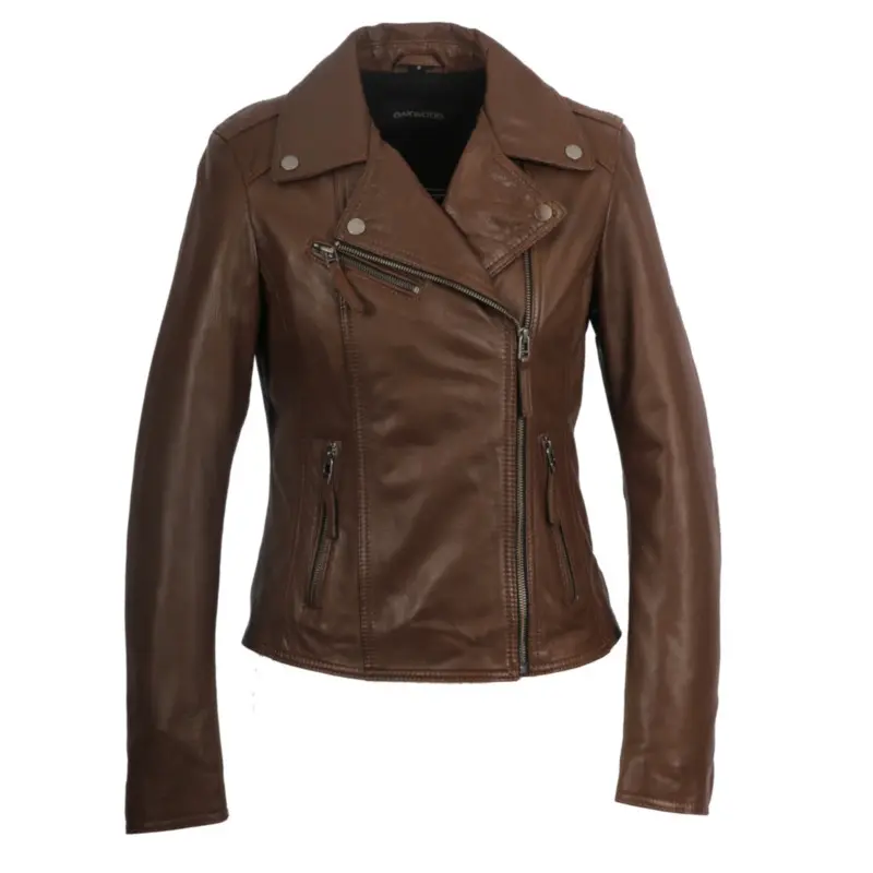 Giacca di pelle da donna  Clips