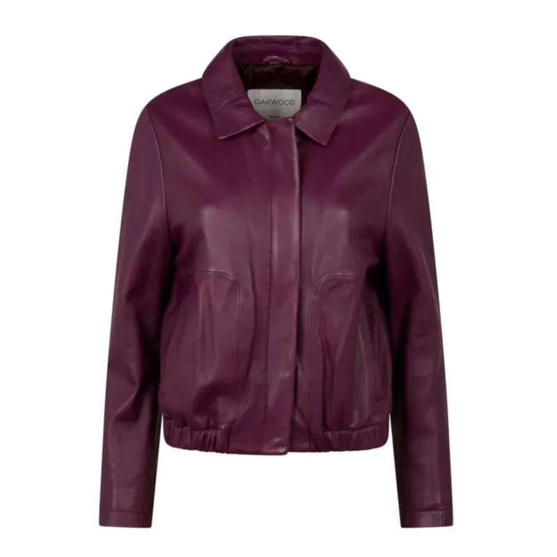 Image of Damen Lederjacke mit Reißverschluss Oakwood Odessa