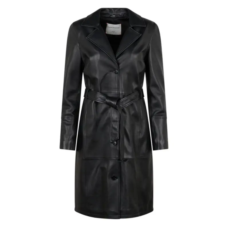Women's Leather Trench Coat Oakwood Opera