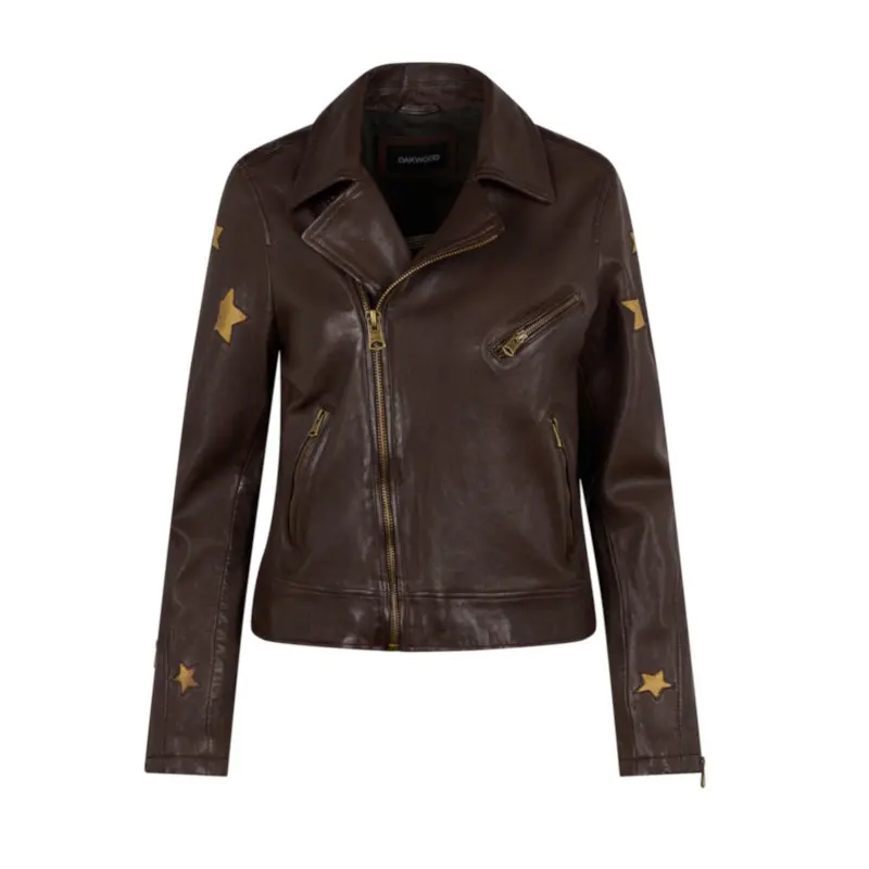 Giacca di pelle da donna  ED Gold Stars