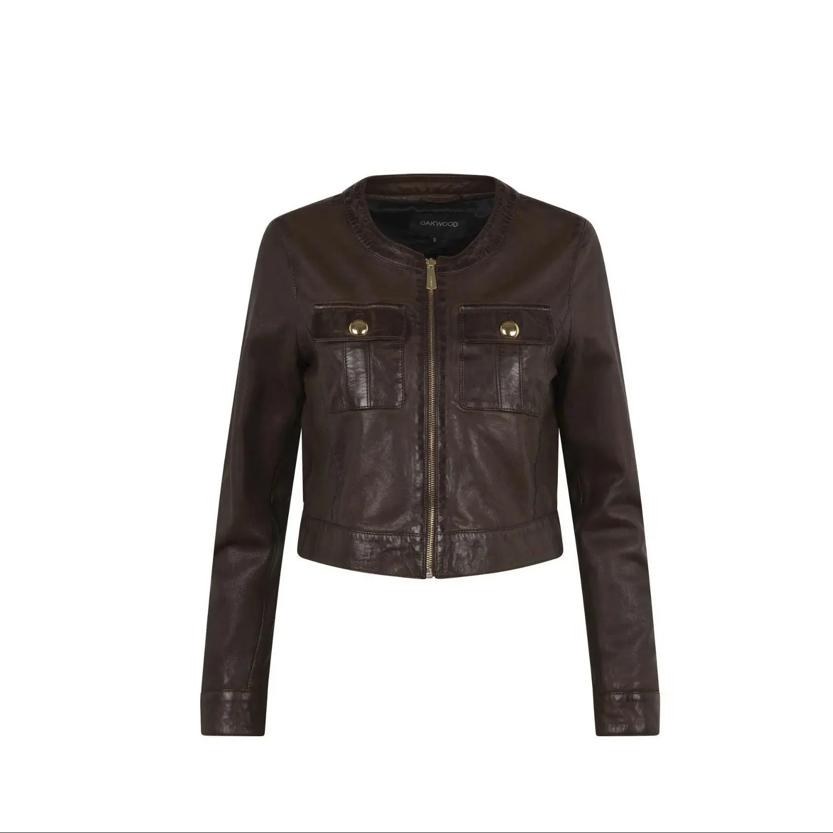 Damen Lederjacke mit Reißverschluss Oakwood Susan