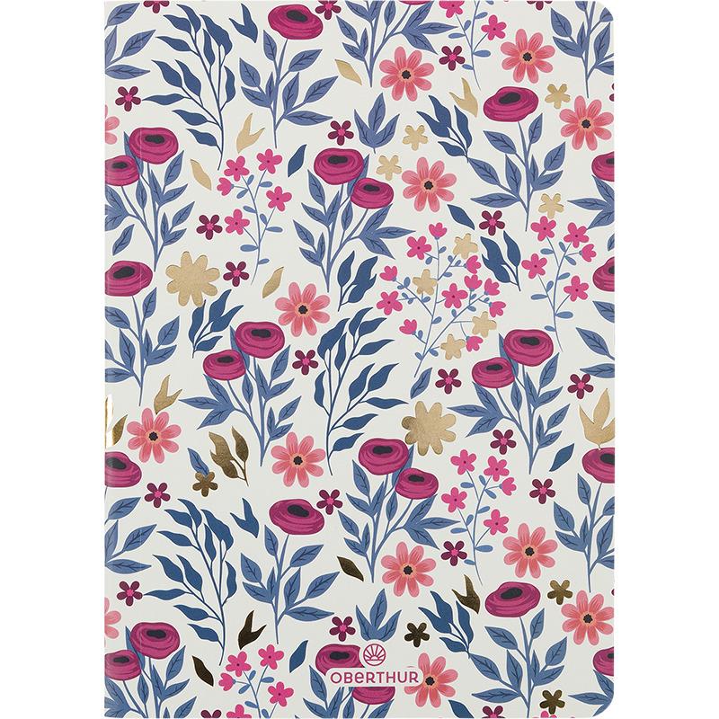 3664447153018 - Notizbuch weich kariert gemischte Linien einfarbig A6 Salto