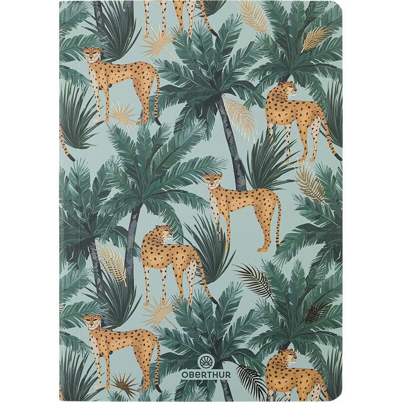 3664447153063 - Notizbuch weich kariert gemischte Linien einfarbig A6 Salto