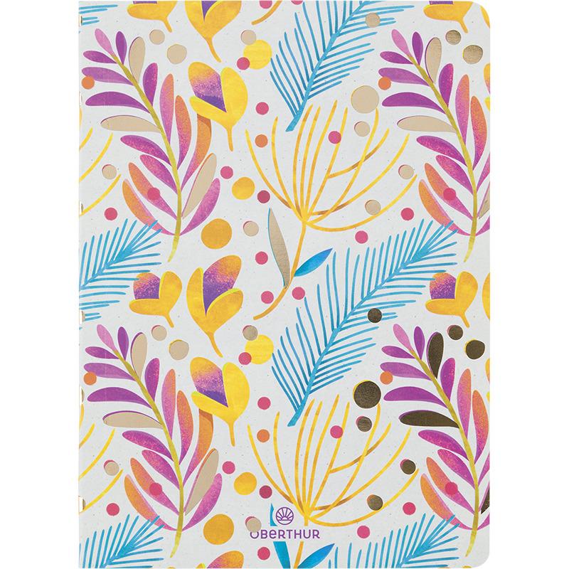 3664447174730 - Notizbuch weich kariert gemischte Linien einfarbig A6 Salto