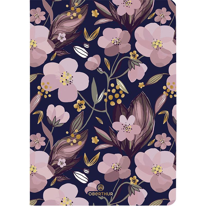 3664447192369 - Notizbuch weich kariert gemischte Linien einfarbig A6 Salto