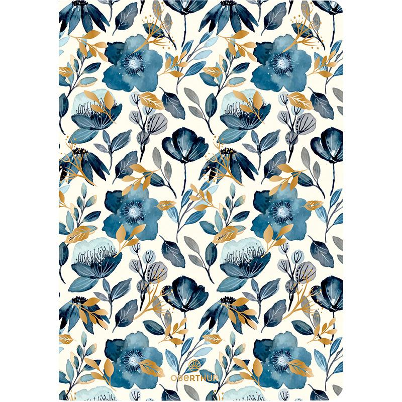 3664447192406 - Notizbuch weich kariert gemischte Linien einfarbig A6 Salto