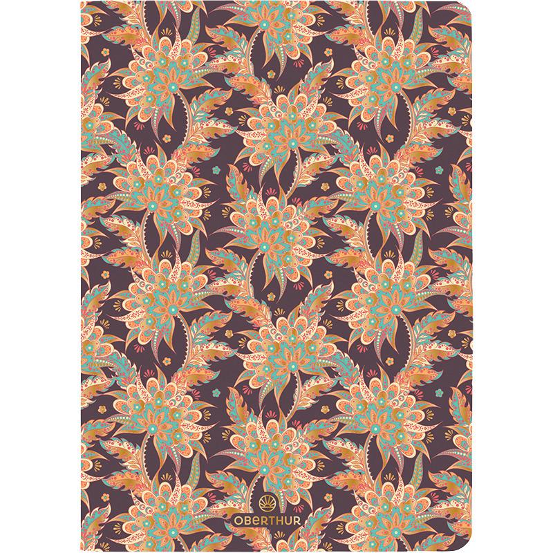 3664447192413 - Notizbuch weich kariert gemischte Linien einfarbig A6 Salto