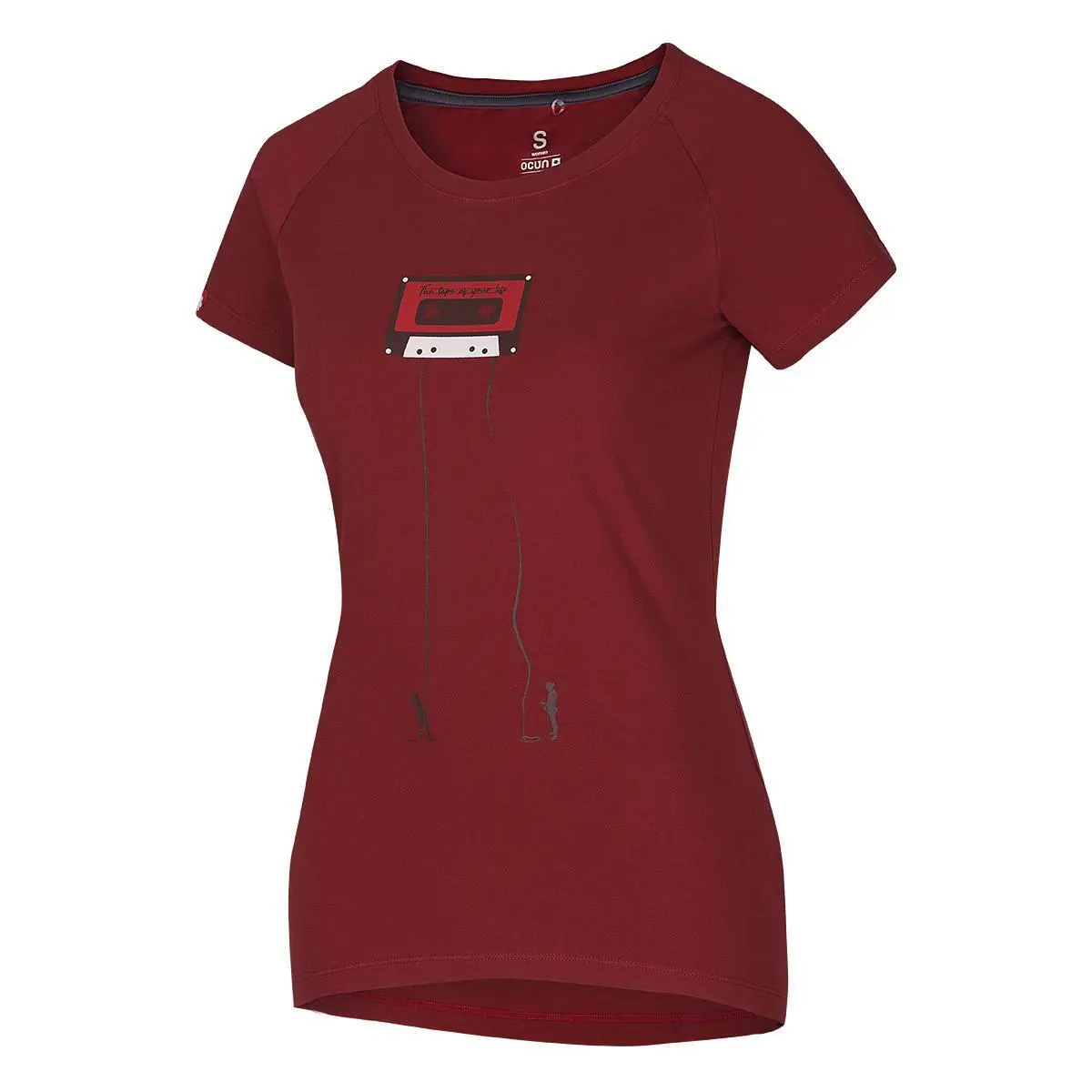 T-Shirt Frau Ocun Raglan T wine