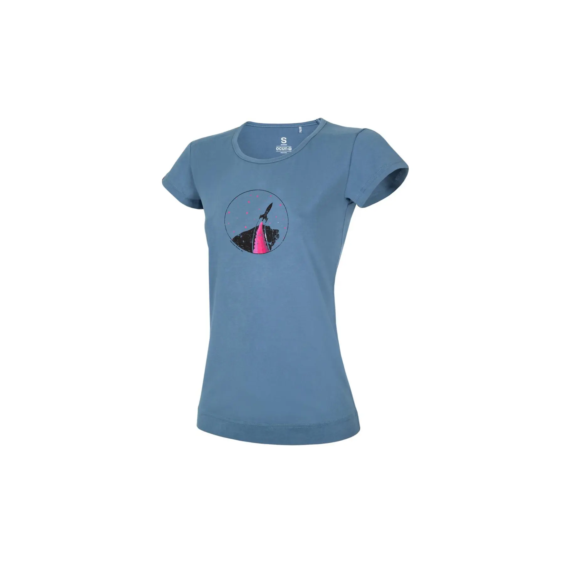 T-Shirt Frau Ocun Classic T Organic Rainbow Rocket