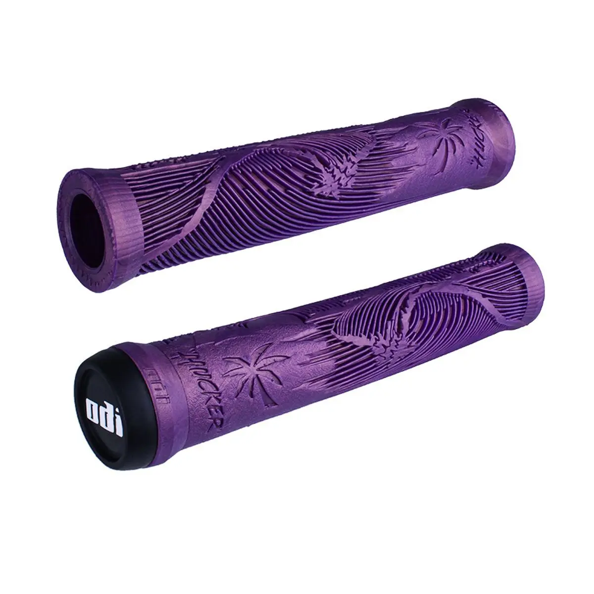 Paire De Poignées De Vélo En Caoutchouc Souple, Couleur Violet, Générique
