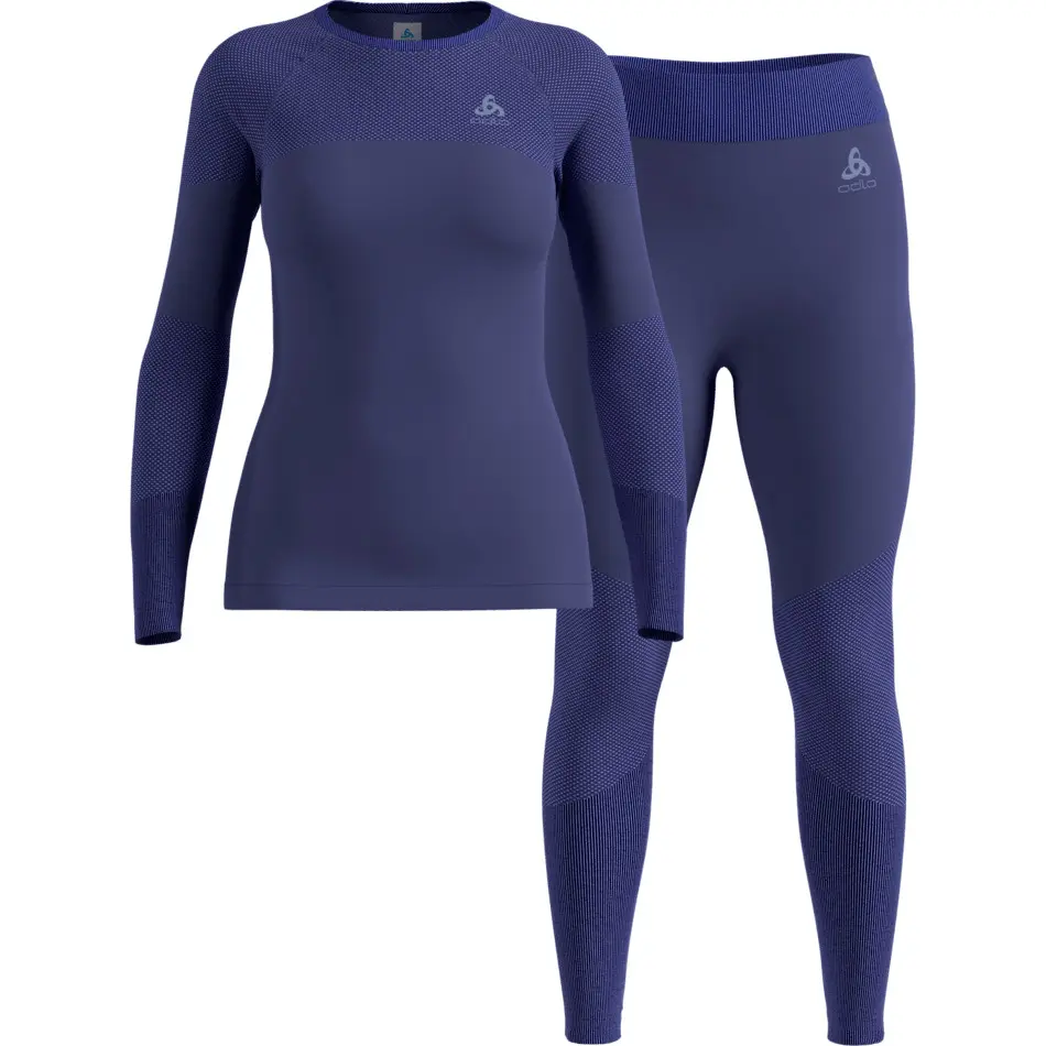 Odlo Women's Bleu Thermal Shirt Fundamentals Performance Warm