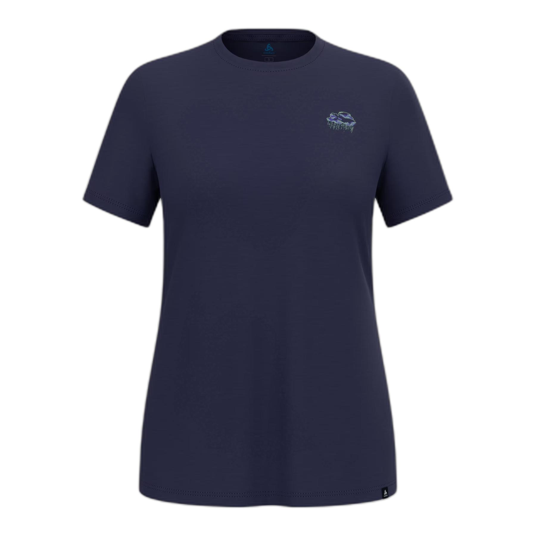 T-shirt da donna in merino Odlo Raincloud 160