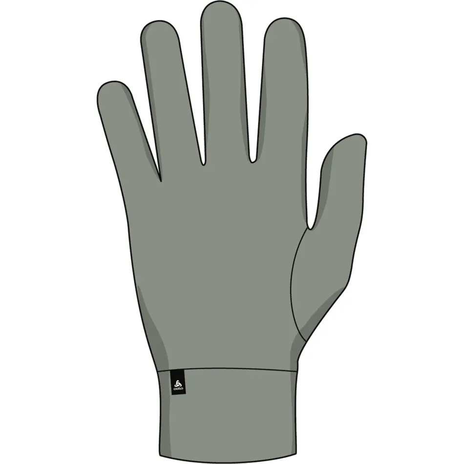 Odlo Unisex Gris Gloves Active Warm