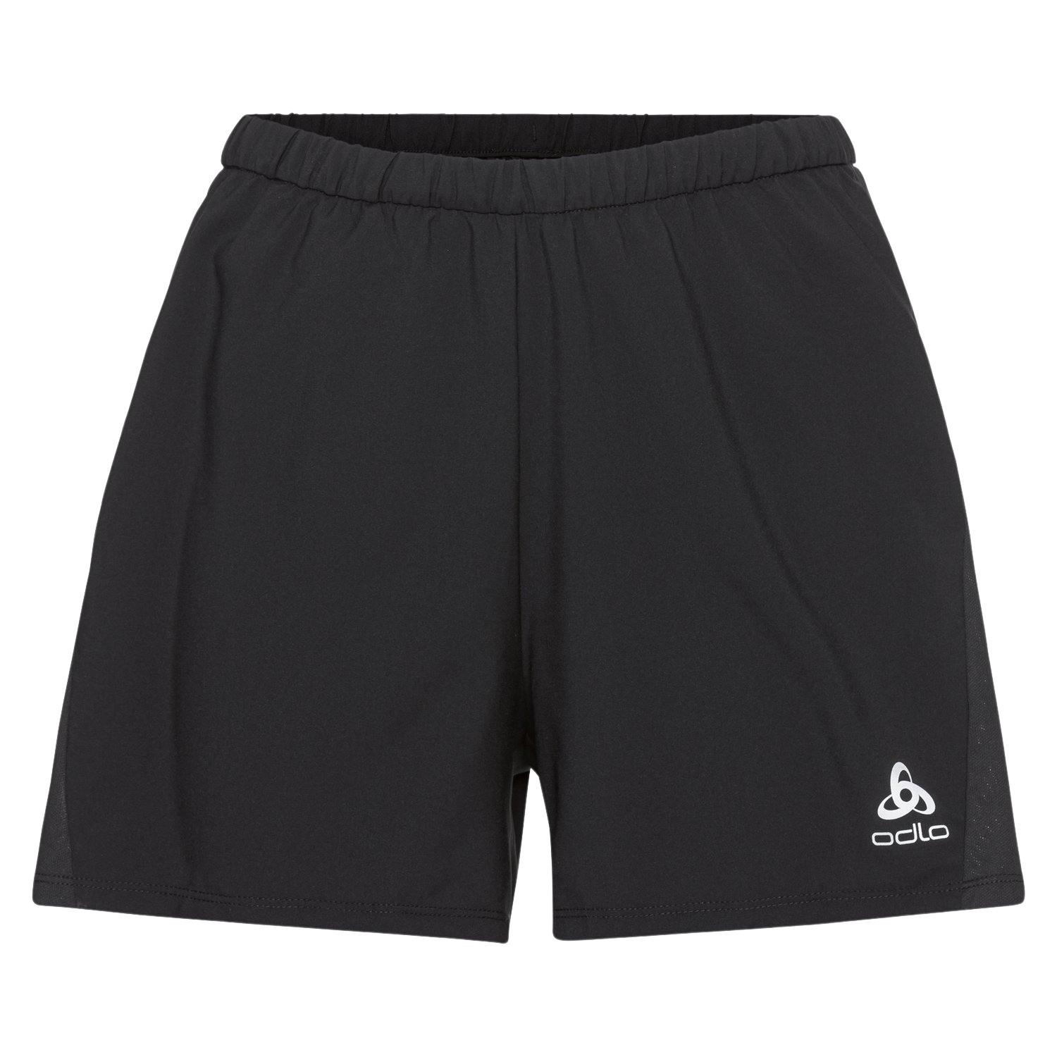 Pantaloncini da donna Odlo Women's Essential four inch running shorts, black, L