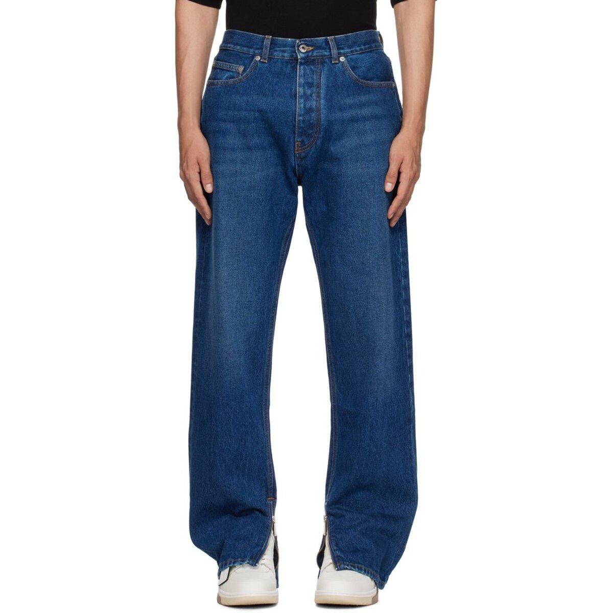 Jeans aus Baumwoll-Denim Off White