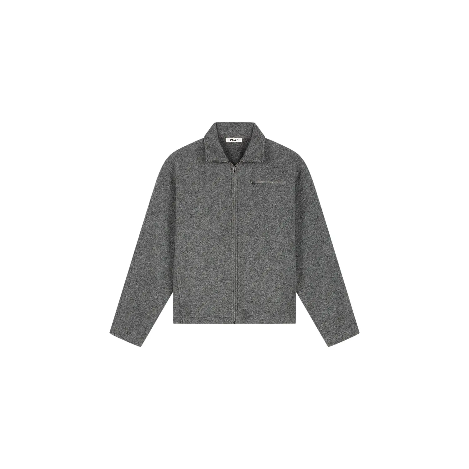 Woll-Fleecejacke mit Reißverschluss Olaf Hussein