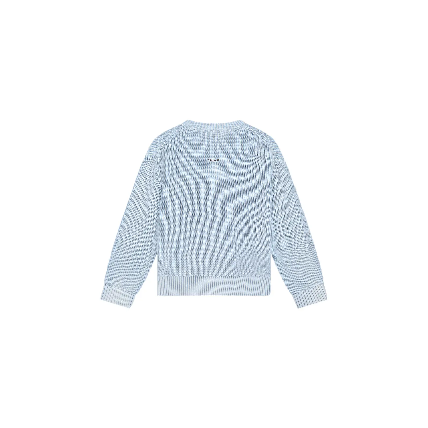 Olaf Hussein Men's Bleu Round Neck Sweater Essential