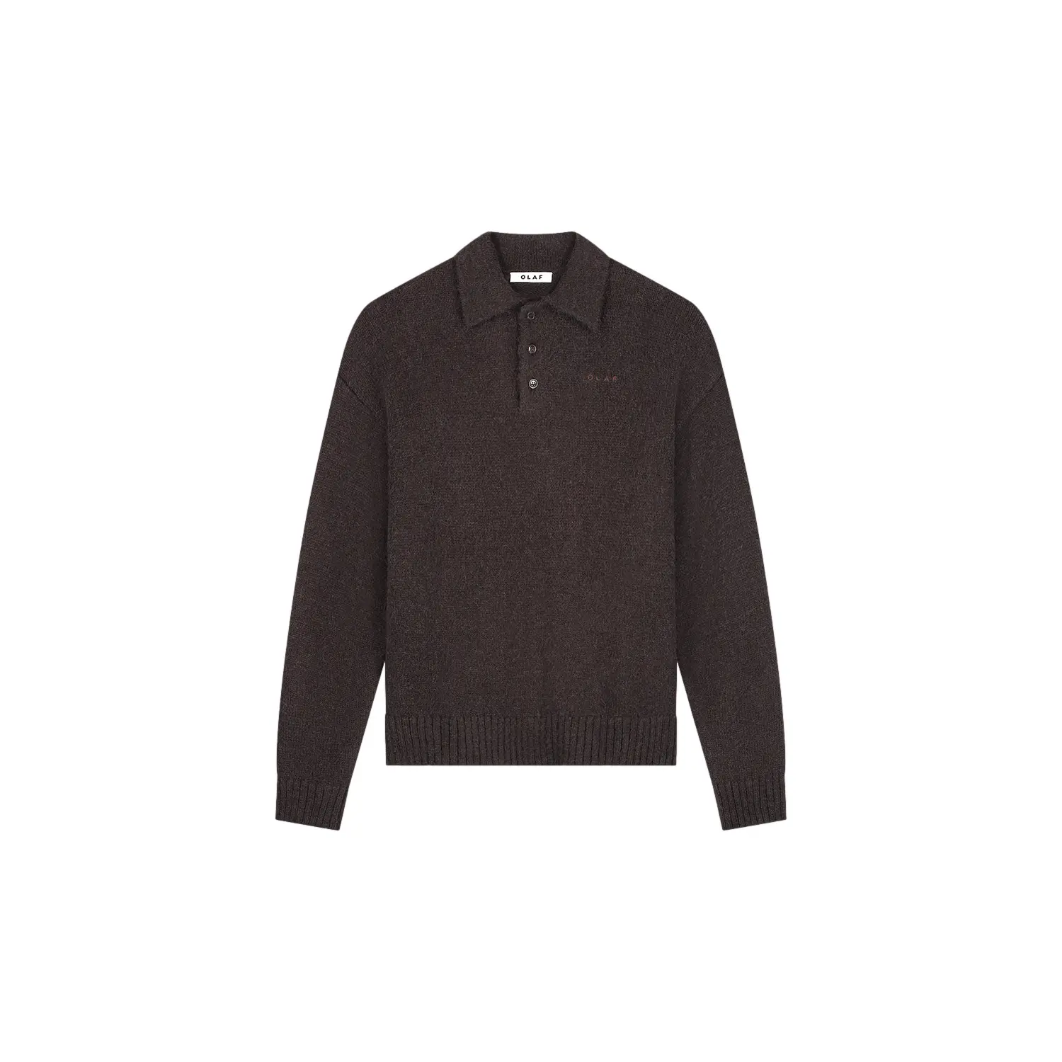 Olaf Hussein Men's Marron Oversized Knitted Sweater
