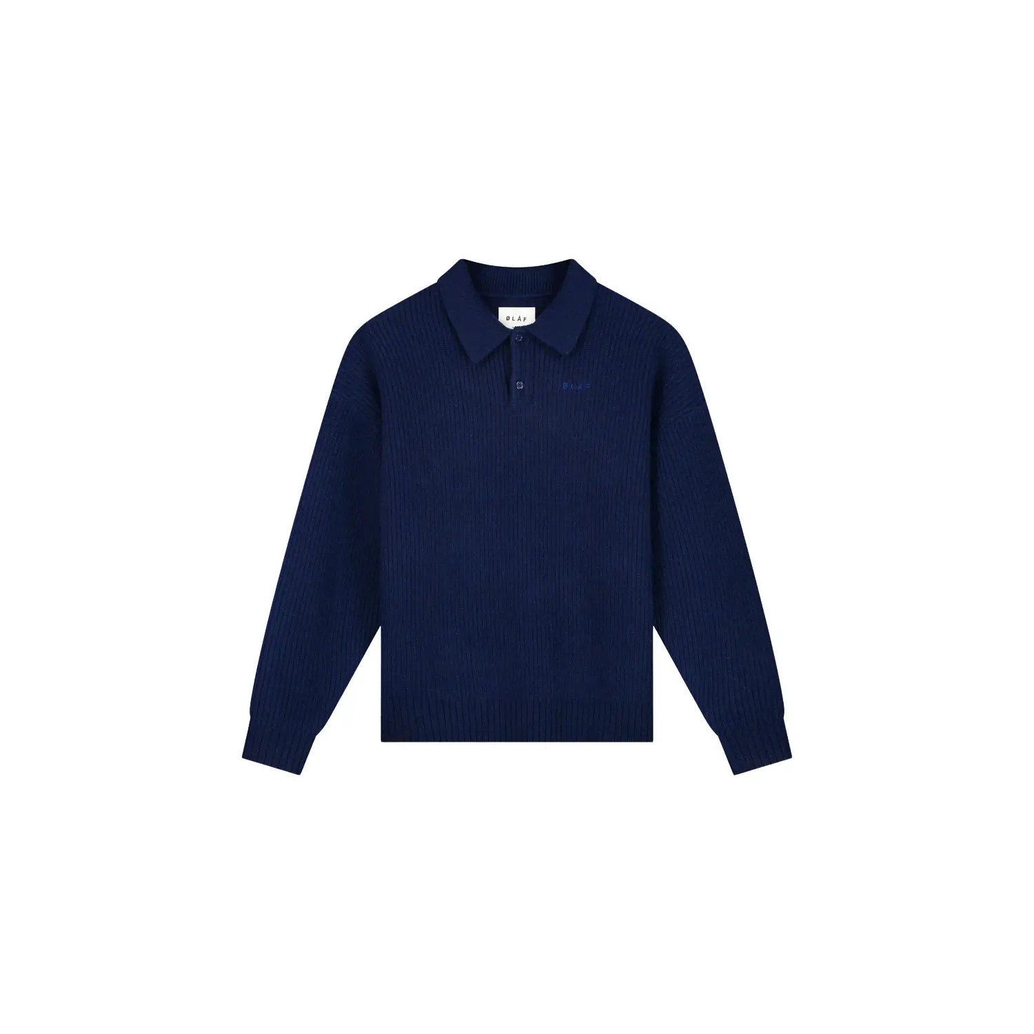 Olaf Hussein Men's Bleu Oversized Knitted Sweater
