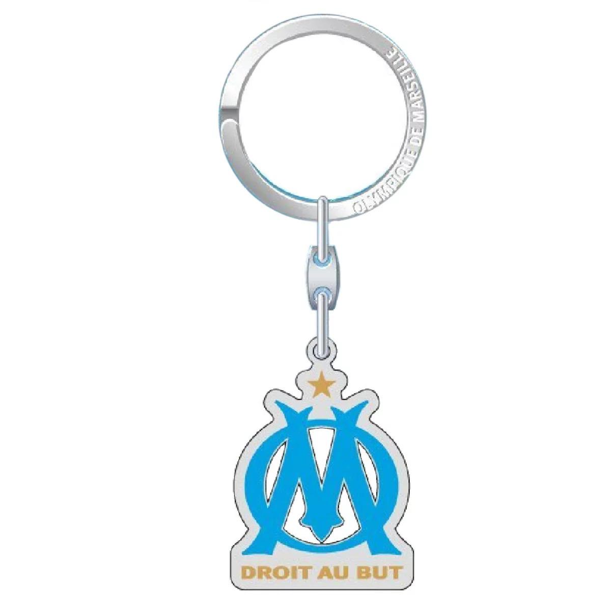 Porte-clefs métal logo OM