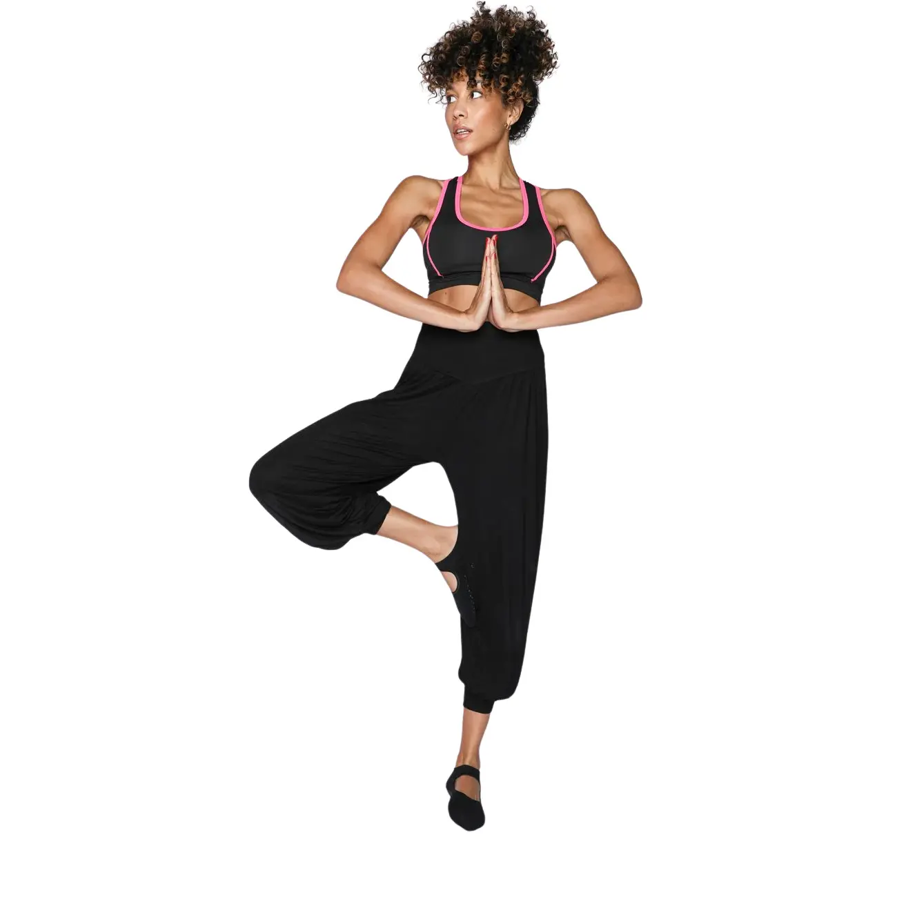 3665315000175 - APRIL MOVE Yogahose in Schwarz - L XL