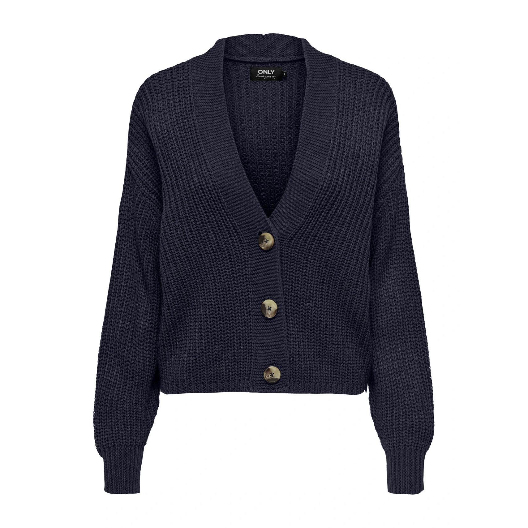 5715514967378 - ONLY Strickjacke ONLCAROL NICE L S CARDIGAN KNT NOOS Night Sky Unifarben Blau - Gr L
