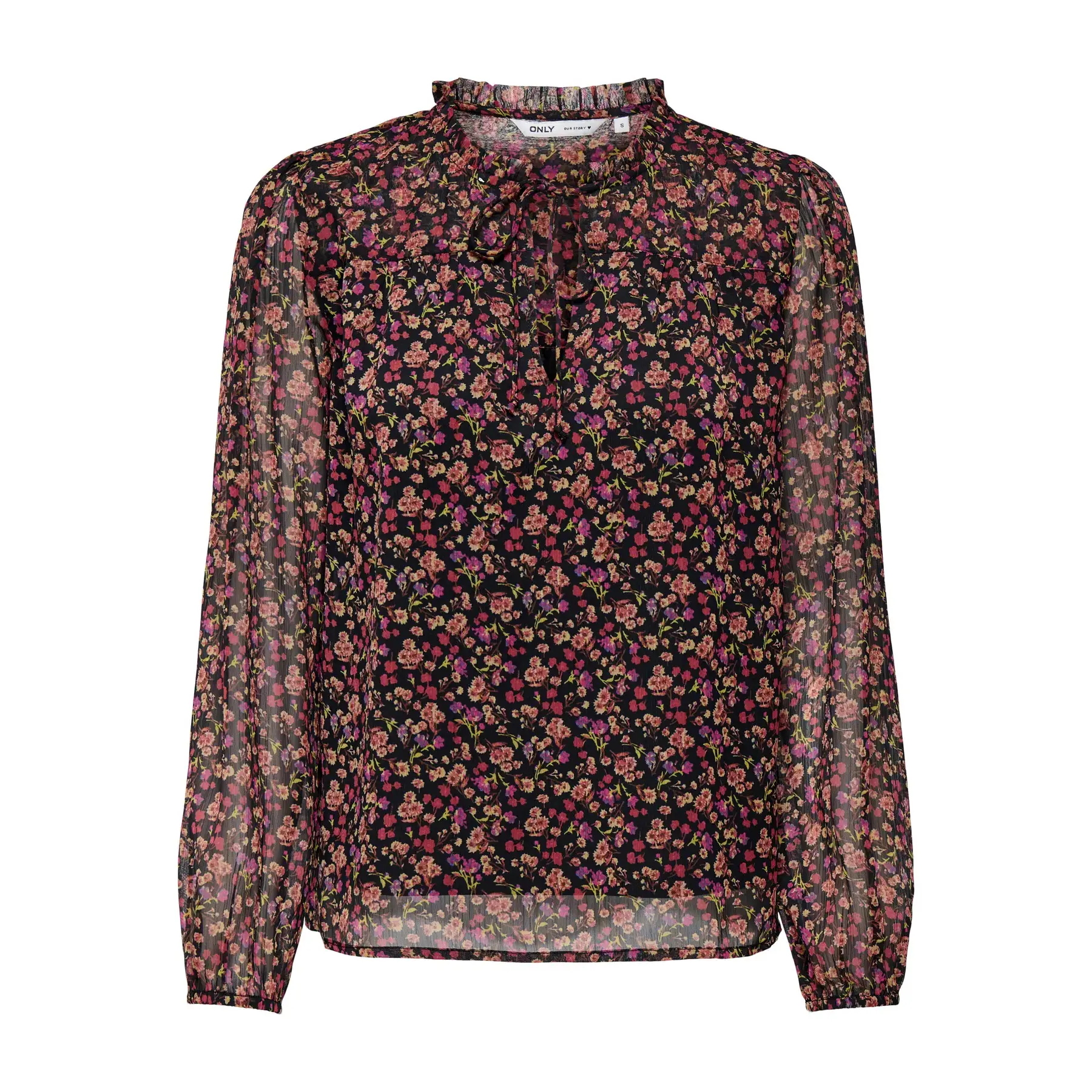 Langärmelige Bluse, Damen Only Ditsy