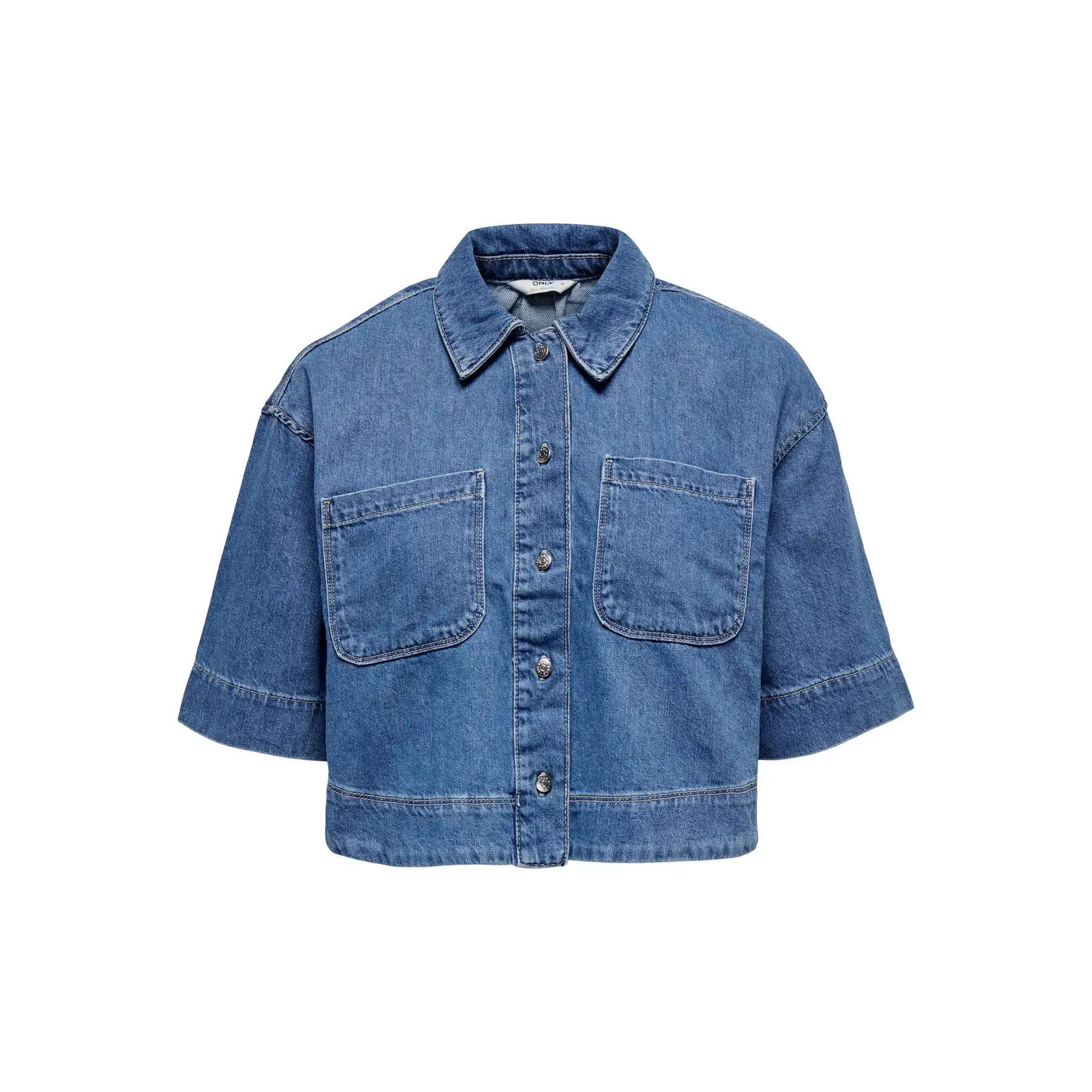 Only Damen Bleu Bluse Cleo