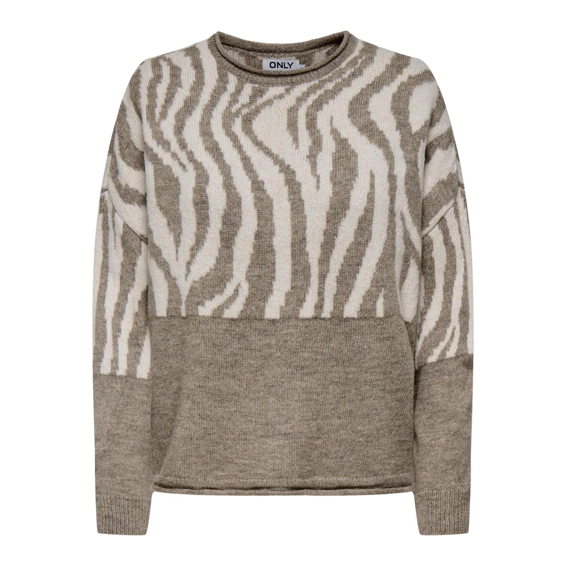 5715723314697 - Pullover mit Rundhalsausschnitt Damen Jade Animal