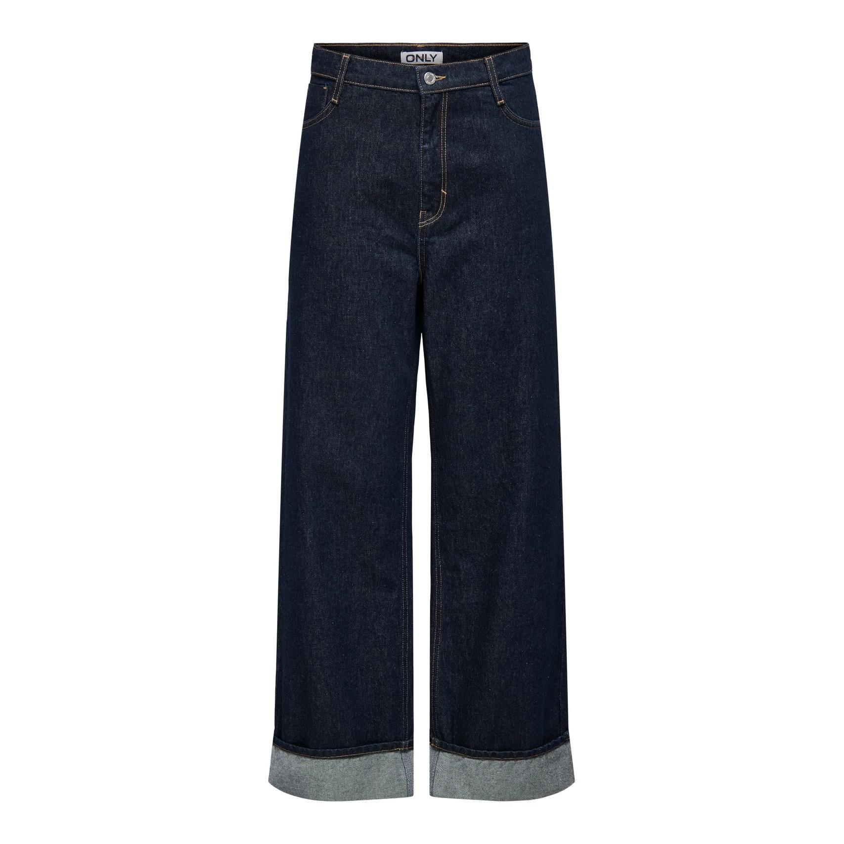 5715676031757 - ONLHOPE HW WIDE FOLD UP RINSE DNM CRO Jeans blau in W27L32