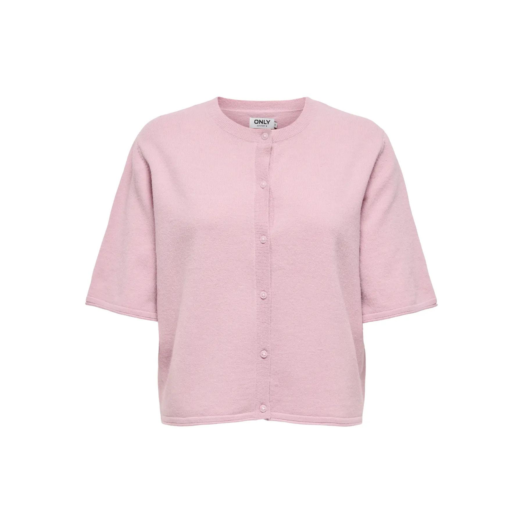 5715726041965 - ONLTILDA S S O-NECK CARDIGAN KNT Cardigan rosa in S
