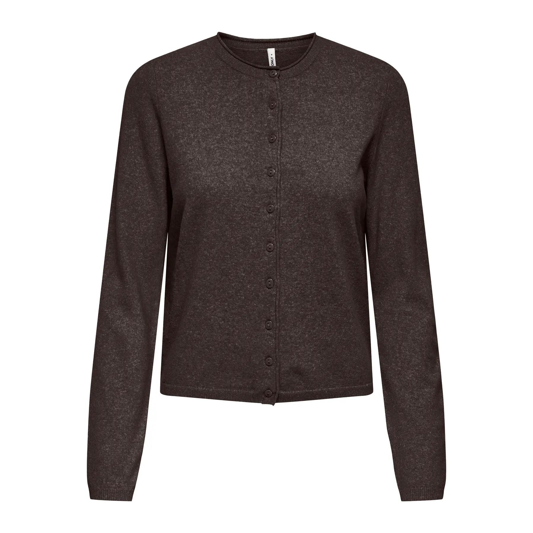 5715869247620 - Damen Rundhals-Pullover mit Knöpfen Loyal