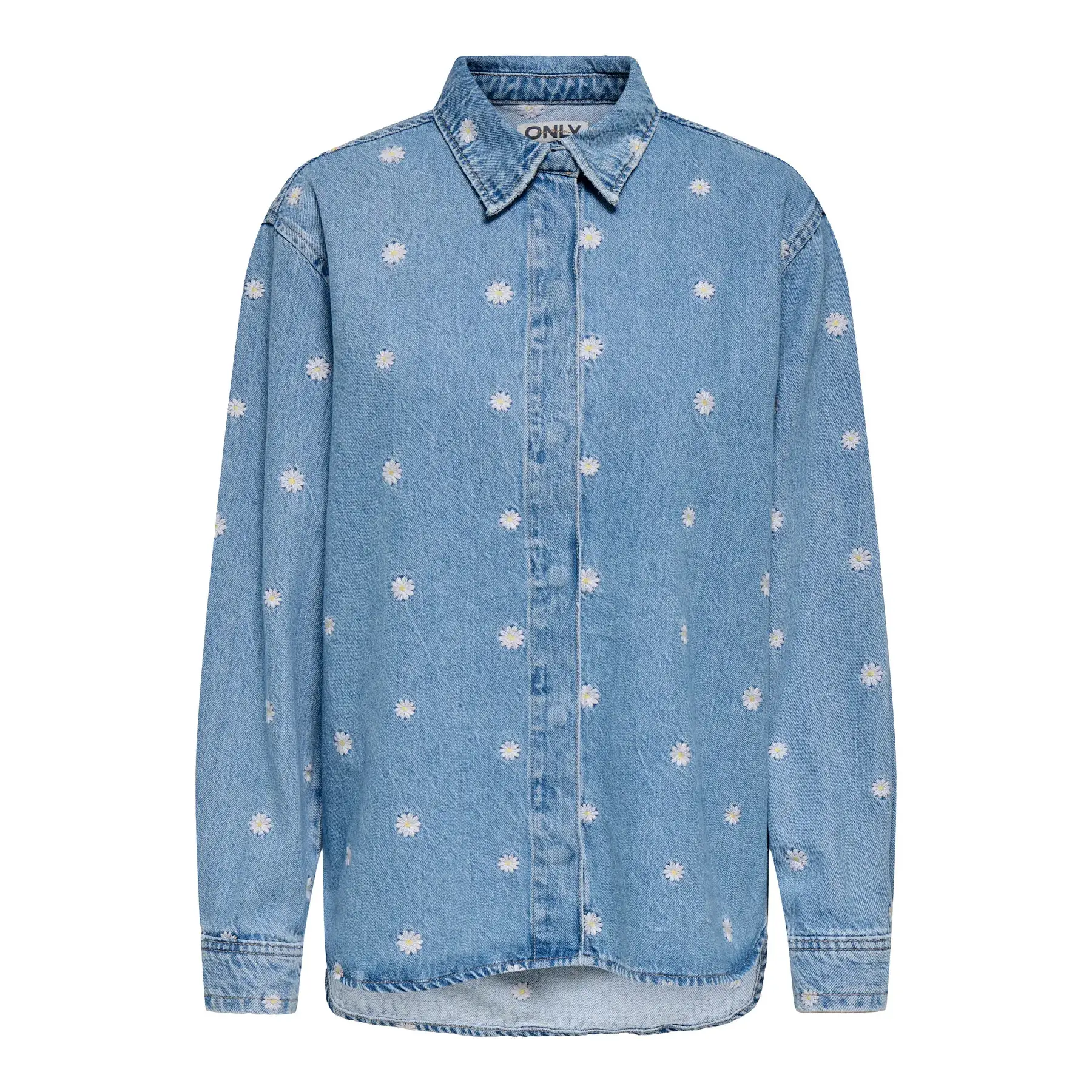 Langarmjeanshemd für Damen Only Vera Daisy