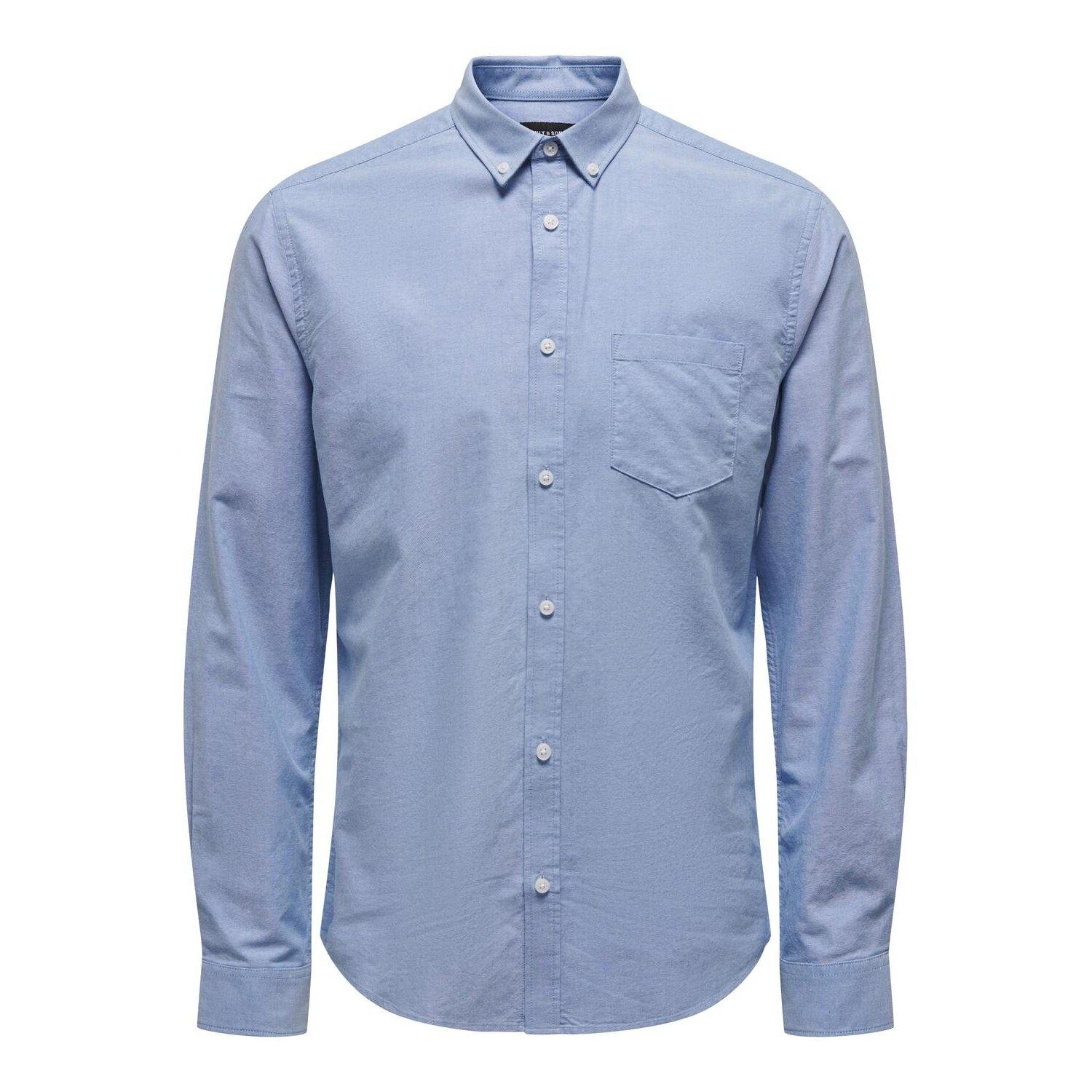 5713447446281 - - Schmales Oxfordhemd mit Button-Down-Kragen in Hellblau