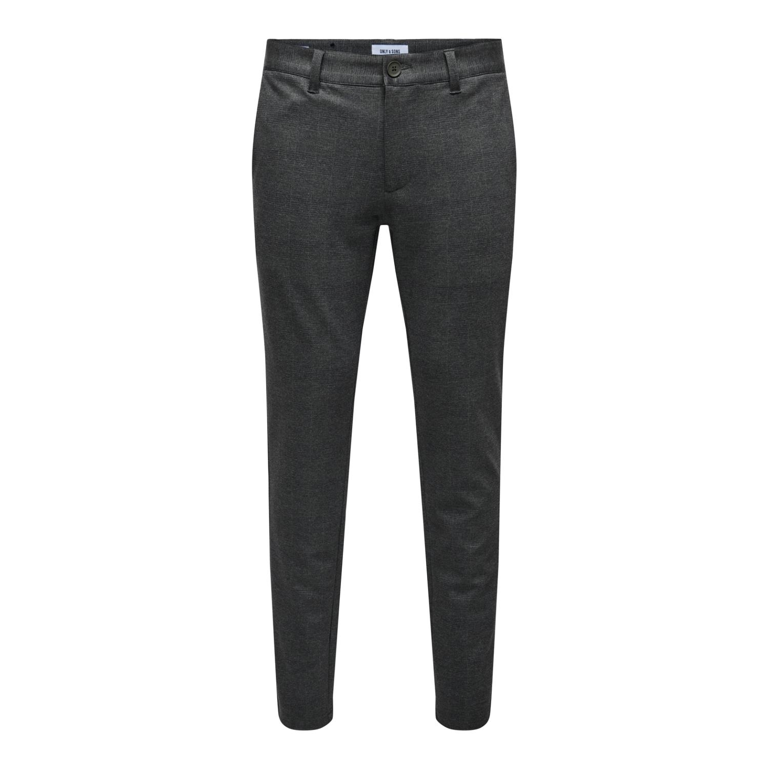 5715429845914 - Tapered Fit Stoffhose mit Glencheck-Muster Modell MARK